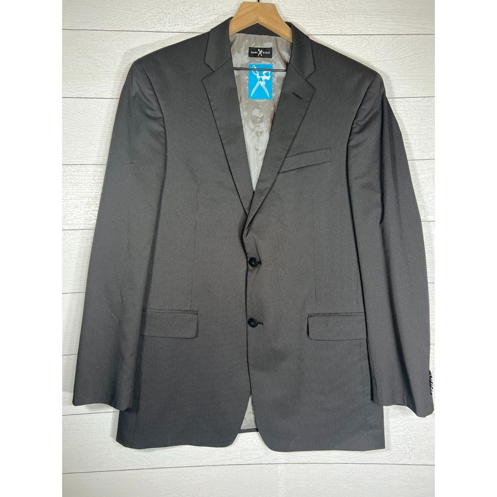 Marc Ecko 42L Black Suit Jacket Sport Coat Blazer Formal